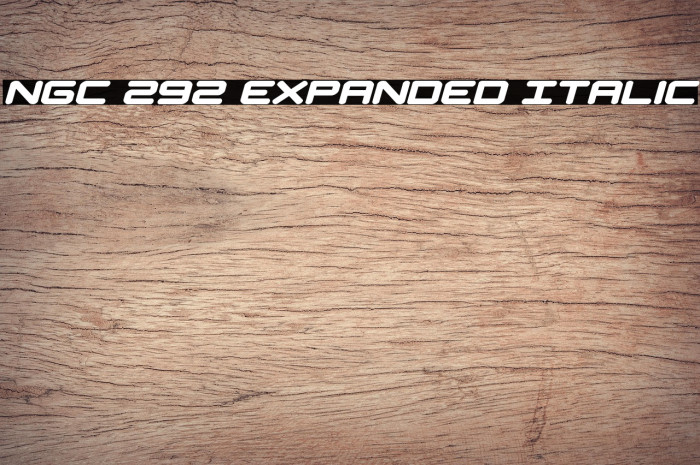 NGC 292 Expanded Italic Example 3