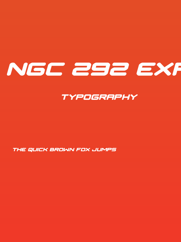 NGC 292 Expanded Italic Poster