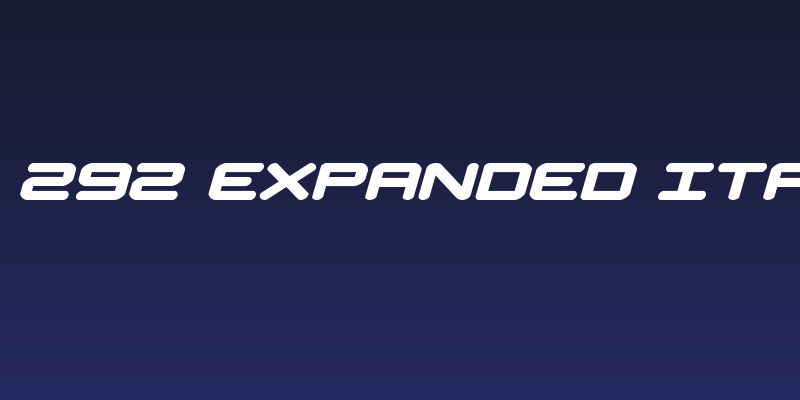 NGC 292 Expanded Italic Social Header