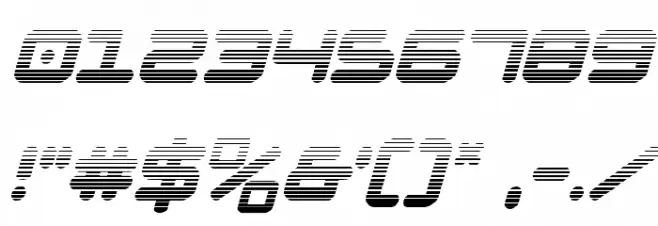 NGC 292 Gradient Italic Font OTHER CHARS