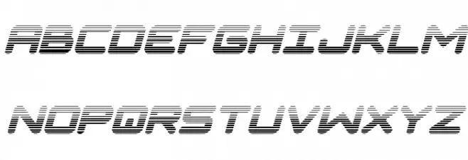 NGC 292 Gradient Italic Schriftart Groß