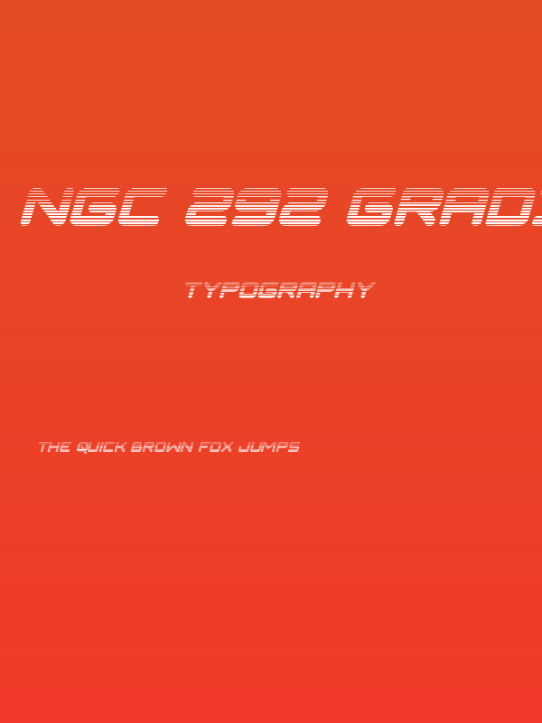 NGC 292 Gradient Italic Poster