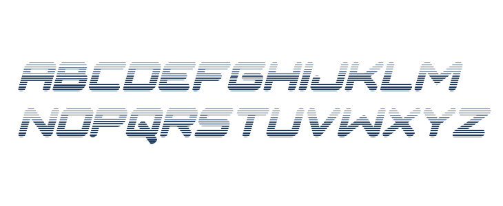 NGC 292 Gradient Italic Lowercase