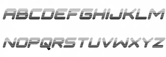 NGC 292 Gradient Italic Fonte MINÚSCULAS