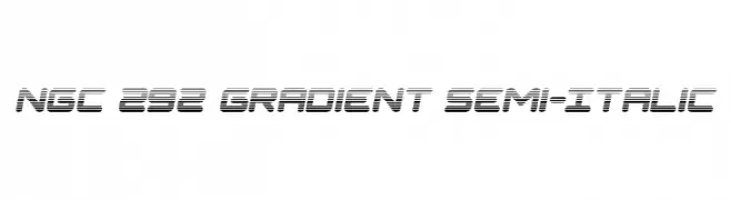 NGC 292 Gradient Semi-Italic  Descarca Fonturi Gratis