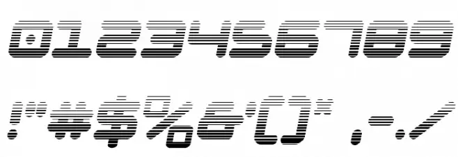 NGC 292 Gradient Semi-Italic Font OTHER CHARS