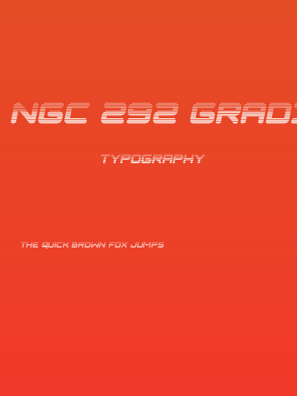 NGC 292 Gradient Semi-Italic Poster