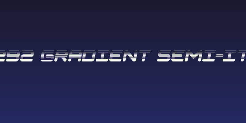 NGC 292 Gradient Semi-Italic Social Header