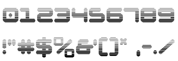 NGC 292 Gradient Font OTHER CHARS