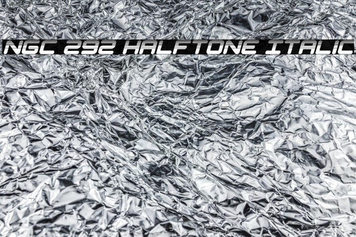NGC 292 Halftone Italic Example 1