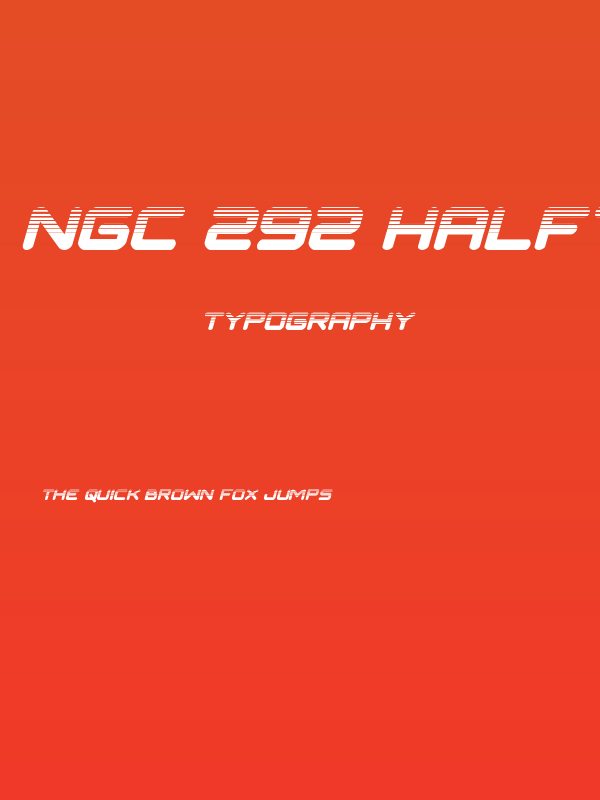 NGC 292 Halftone Italic Poster