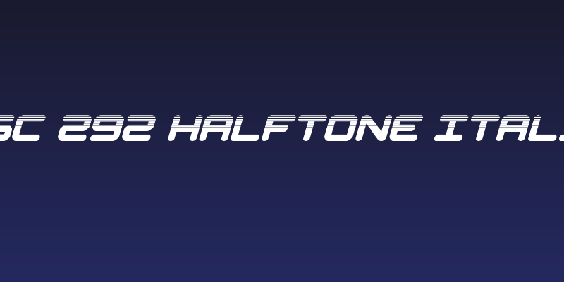 NGC 292 Halftone Italic Social Header