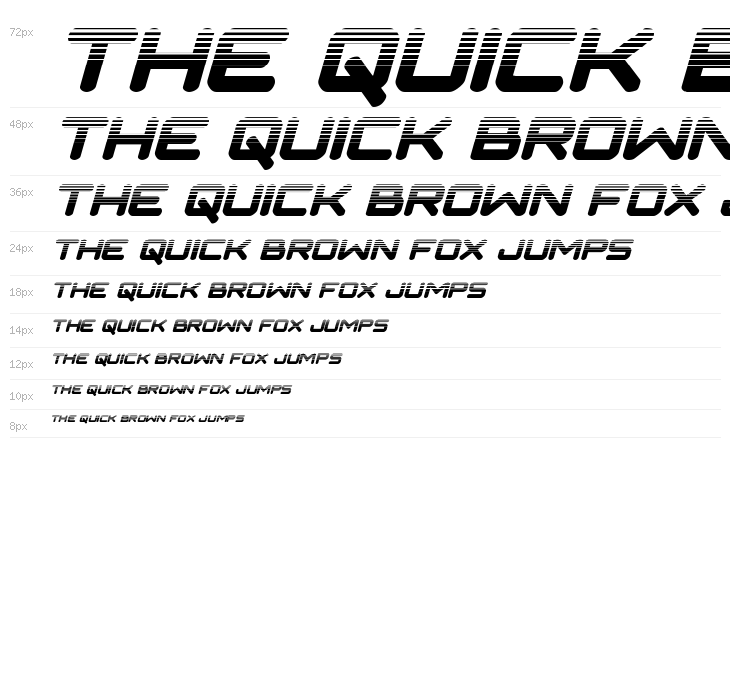 NGC 292 Halftone Italic Waterfall