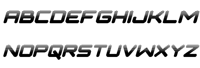 NGC 292 Halftone Italic Font LOWERCASE