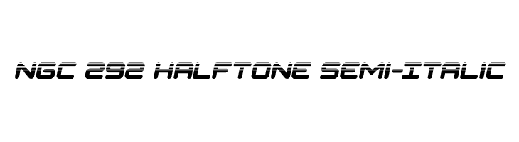 NGC 292 Halftone Semi-Italic  Frei Schriftart Herunterladen