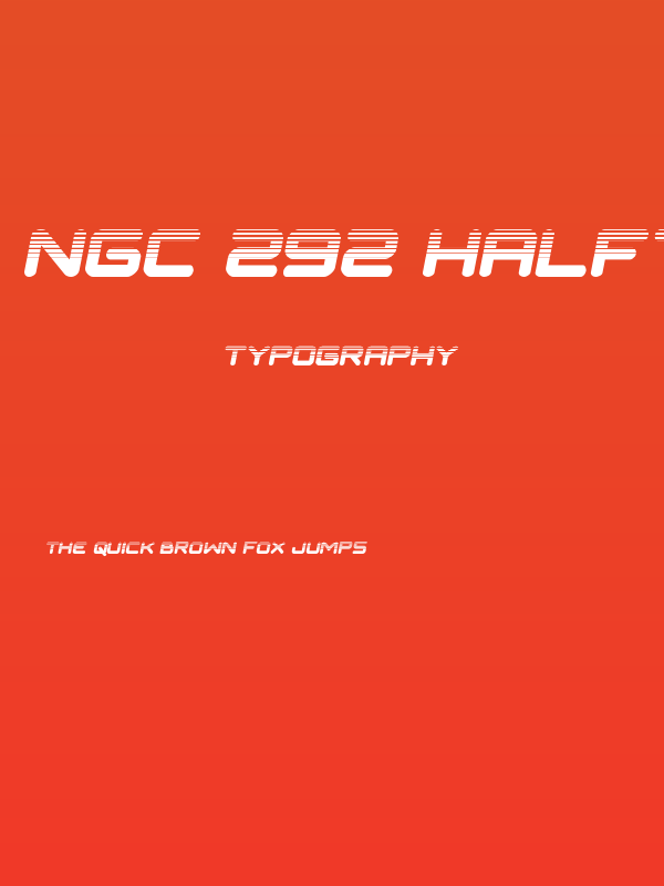 NGC 292 Halftone Semi-Italic Poster