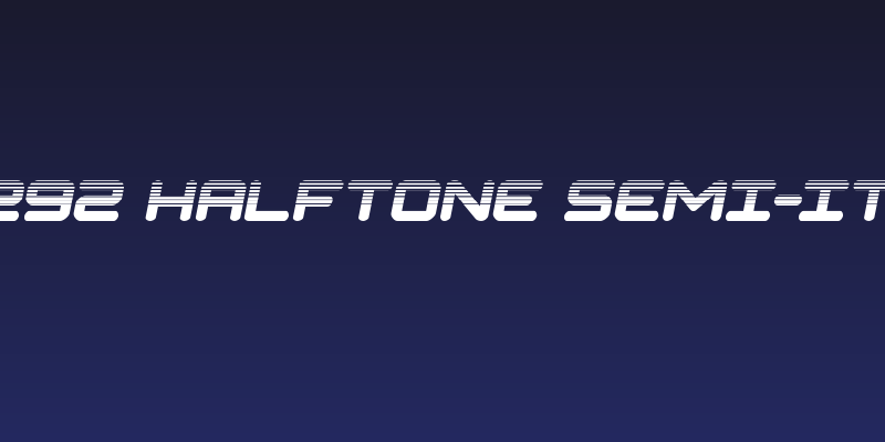 NGC 292 Halftone Semi-Italic Social Header