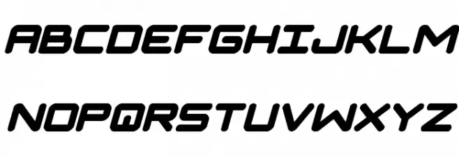NGC 292 Italic 字体 大写