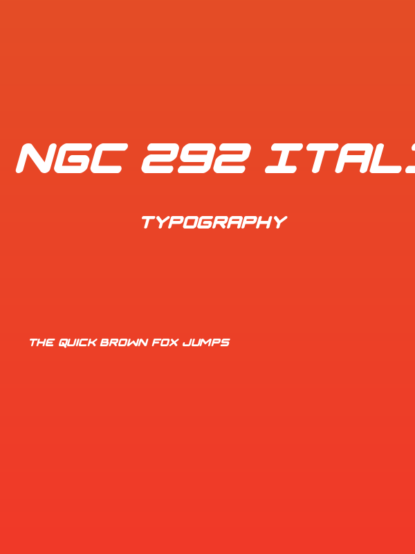 NGC 292 Italic Poster