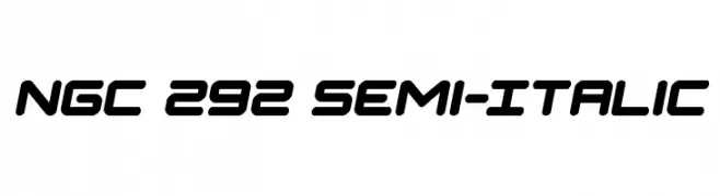 NGC 292 Semi-Italic  Frei Schriftart Herunterladen