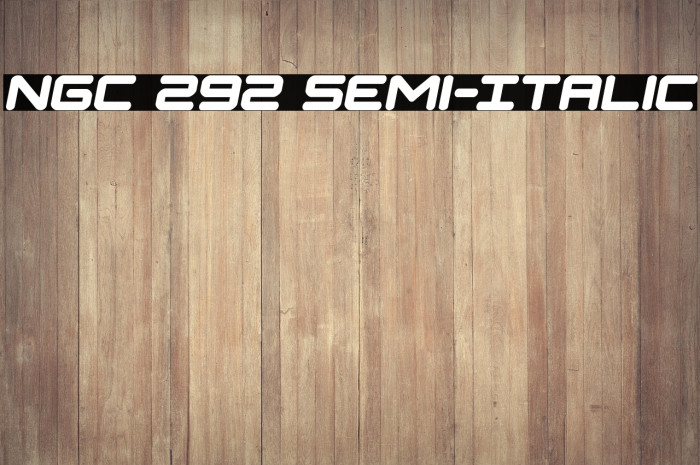 NGC 292 Semi-Italic Example 2