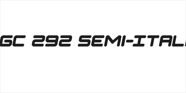 NGC 292 Semi-Italic Logo