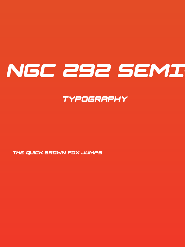 NGC 292 Semi-Italic Poster