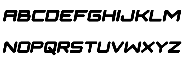 NGC 292 Semi-Italic Font LOWERCASE