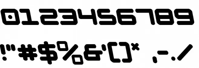 NGC 292 Semi-Leftalic Font OTHER CHARS