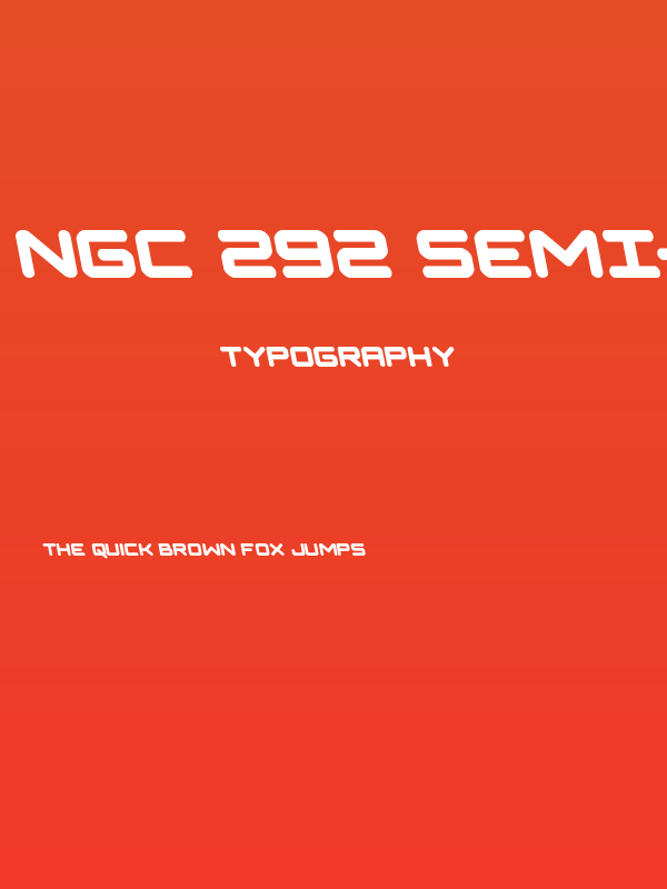 NGC 292 Semi-Leftalic Poster