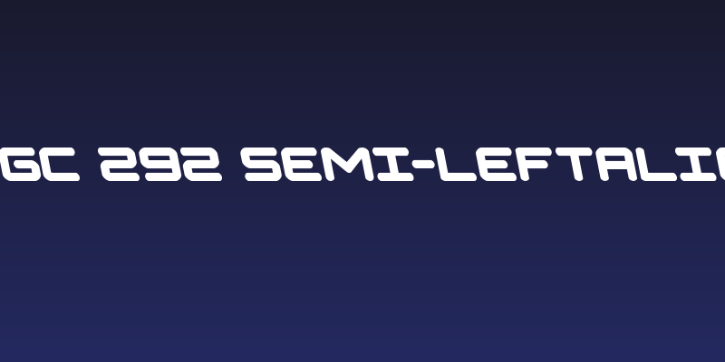 NGC 292 Semi-Leftalic Social Header