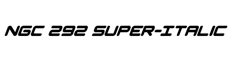 NGC 292 Super-Italic  font caratteri gratis