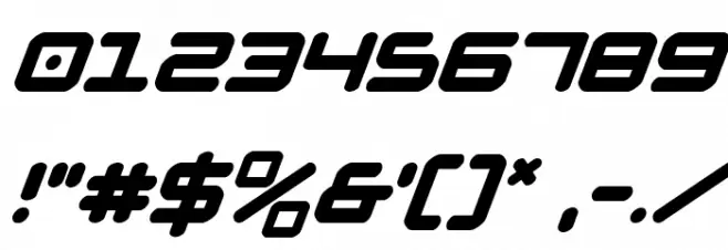 NGC 292 Super-Italic Font OTHER CHARS