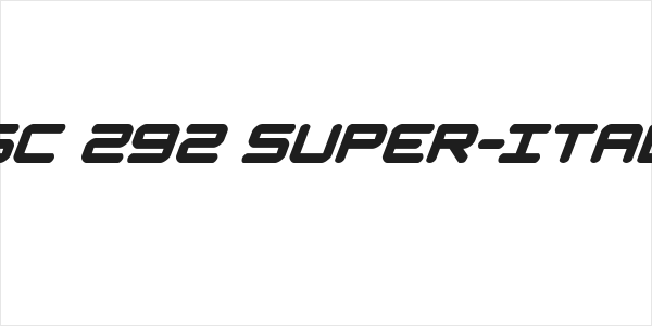 NGC 292 Super-Italic Logo