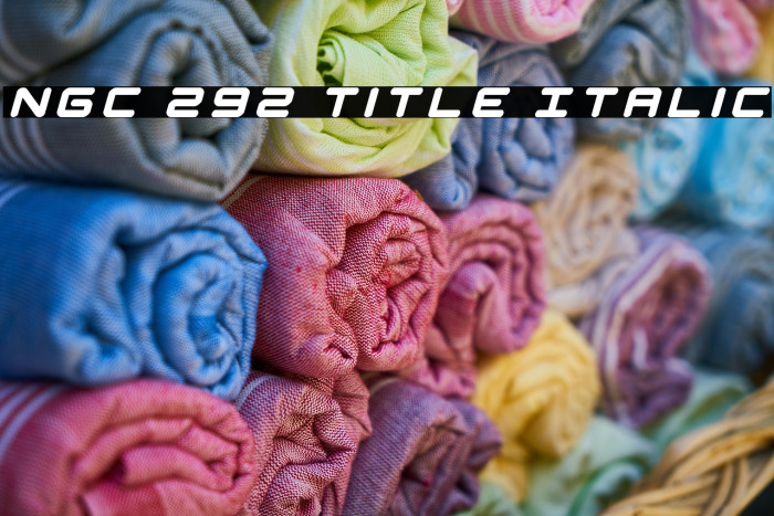NGC 292 Title Italic Example 3