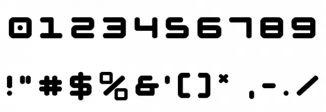 NGC 292 Title Font OTHER CHARS