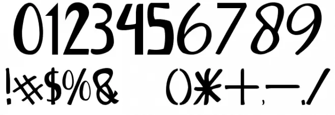 NGOBET Font OTHER CHARS