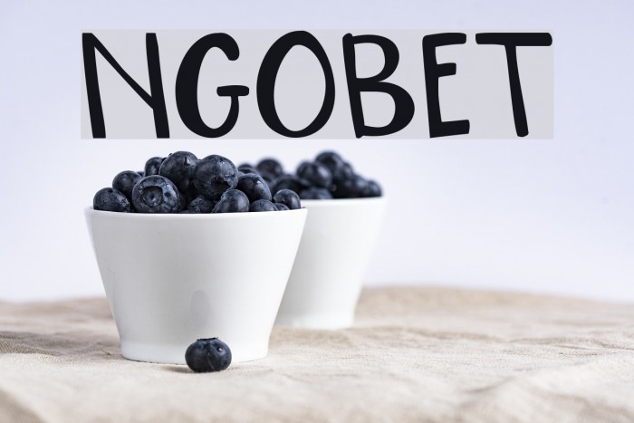 NGOBET Font examples