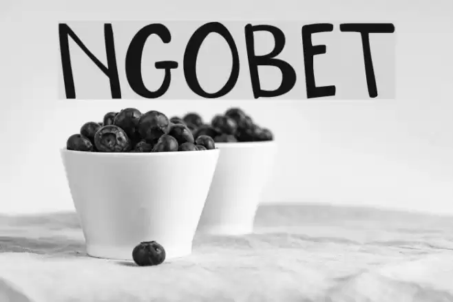 NGOBET Font examples