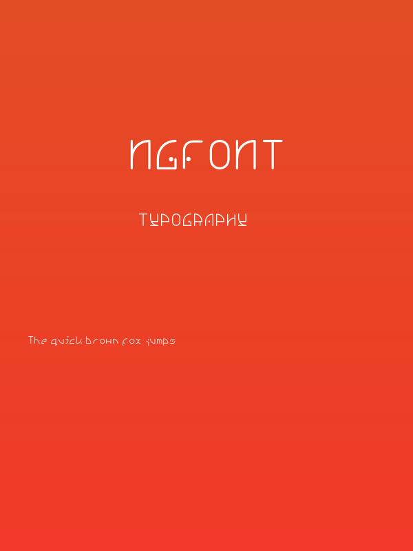 NGfont Poster