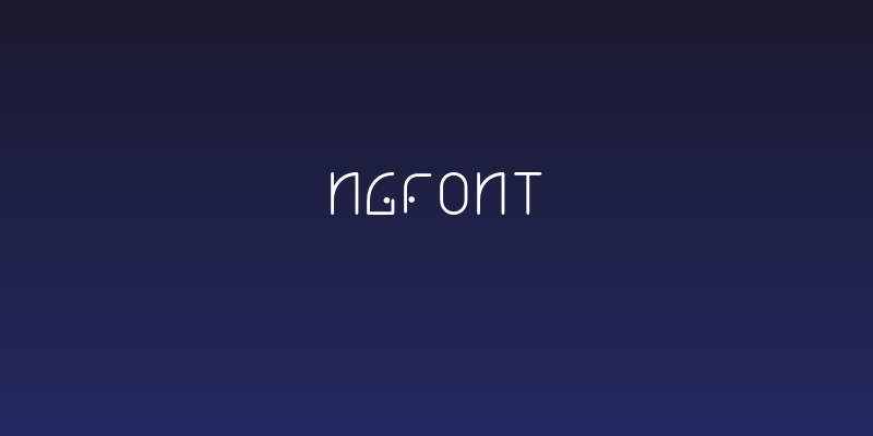 NGfont Social Header