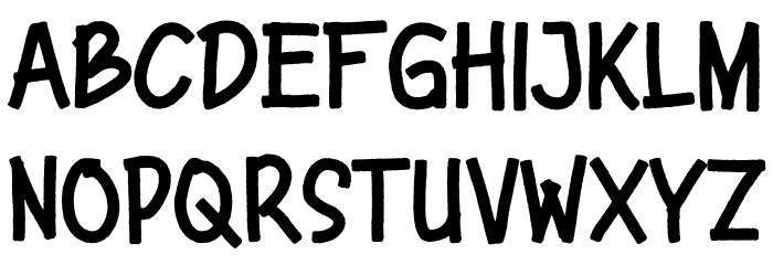 Ngangguran Font UPPERCASE