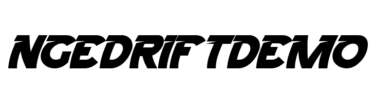 NgedriftDemo  font caratteri gratis