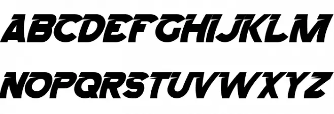 NgedriftDemo Caratteri MAIUSCOLE