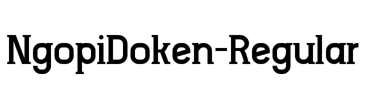 NgopiDoken-Regular  font caratteri gratis