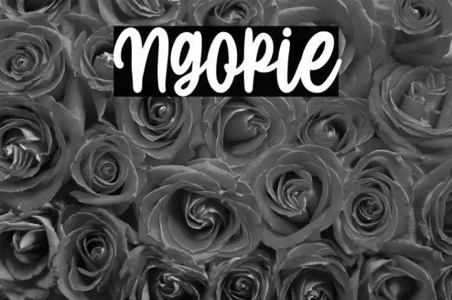Ngopie Font examples