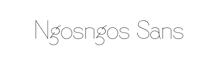 Ngosngos Sans  font caratteri gratis