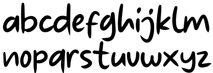 Ngutang Dong Font LOWERCASE