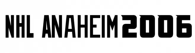 NHL Anaheim2006  Frei Schriftart Herunterladen