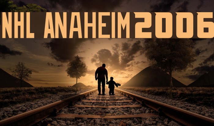 NHL Anaheim2006 Font examples